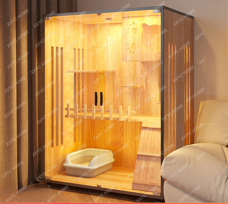 Cat cage villa large free space household indoor two floors with cat luxury house solid wood house
Cat cage villa large free space household indoor two floors with cat luxury house solid wood house