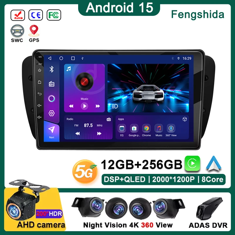 Android 15 Multimedia Radio For Seat Ibiza MK4 6J 2009-2013 Car Player GPS Stereo Touch Screen Navigation Auto Radio No 2 Din
Android 15 Multimedia Radio For Seat Ibiza MK4 6J 2009-2013 Car Player GPS Stereo Touch Screen Navigation Auto Radio No 2 Din