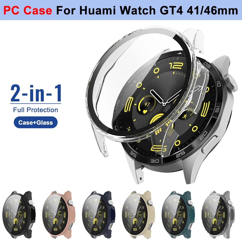 For Huawei Watch GT4 41mm 46mm PC Protective Case For Watch GT 4 Tempered Glass Full Screen Protector Bumper Cover Accessories
For Huawei Watch GT4 41mm 46mm PC Protective Case For Watch GT 4 Tempered Glass Full Screen Protector Bumper Cover Accessories