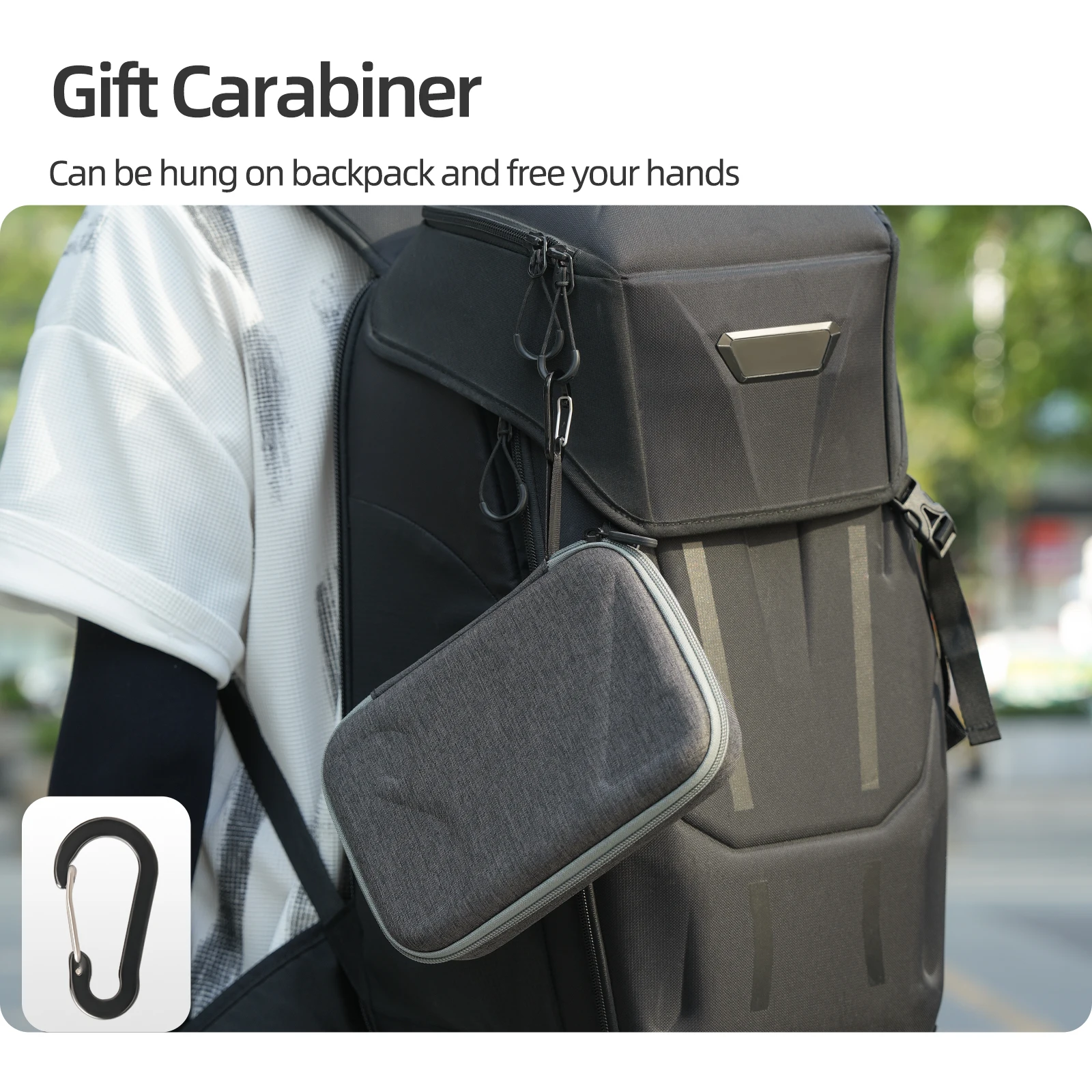 Carrying Case for DJI Osmo Mobile 8P,EVA Hard Protective Storage Bag with Carabiner for Mobile8P Gimbal Stabilizer and Accessory
Carrying Case for DJI Osmo Mobile 8P,EVA Hard Protective Storage Bag with Carabiner for Mobile8P Gimbal Stabilizer and Accessory