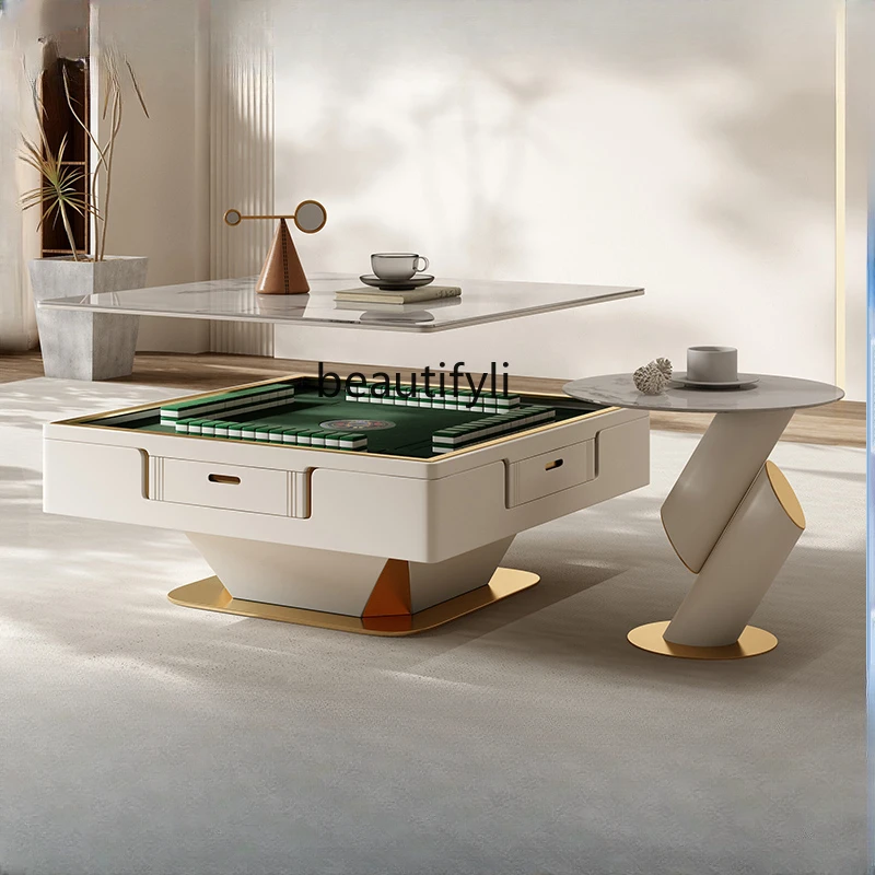 Light Luxury Stone Plate Lifting Coffee Table Mahjong Table Dining Table Double-Use Mahjong Machine Multifunctional
Light Luxury Stone Plate Lifting Coffee Table Mahjong Table Dining Table Double-Use Mahjong Machine Multifunctional