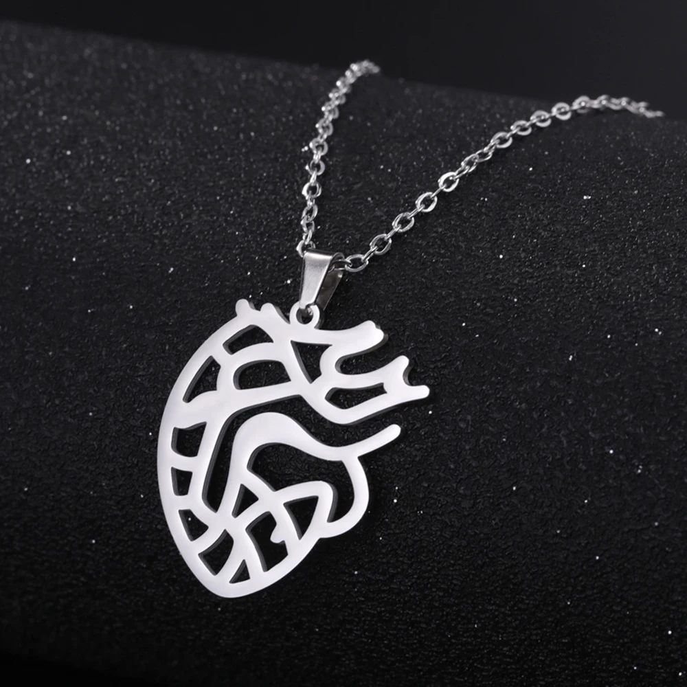 My Shape Anatomical Heart Necklaces Stainless Steel Pendants Chain for Doctor Medical Biology Fashion Jewelry Gifts Wholesale
My Shape Anatomical Heart Necklaces Stainless Steel Pendants Chain for Doctor Medical Biology Fashion Jewelry Gifts Wholesale