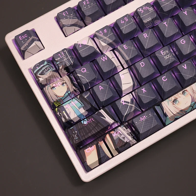 108 клавиш/набор, синий архив Sunaōkami Shiroko PBT, милые колпачки для аниме-игр для девочек, механическая клавиатура с вишневым профилем MX Switch
108 клавиш/набор, синий архив Sunaōkami Shiroko PBT, милые колпачки для аниме-игр для девочек, механическая клавиатура с вишневым профилем MX Switch