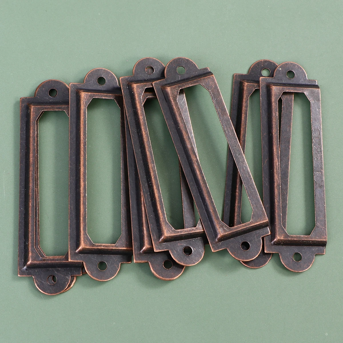 25Pcs Retro Metal Label Holder Tag Pull Labels Holder for Drawer Cabinet Cupboard Office File Case Vintage
25Pcs Retro Metal Label Holder Tag Pull Labels Holder for Drawer Cabinet Cupboard Office File Case Vintage