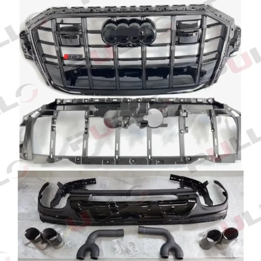 Body kit for Audi Q7 2021 year upgrade to SQ7 model include grille rear diffuser and tail pipes car accessories auto car parts
Body kit for Audi Q7 2021 year upgrade to SQ7 model include grille rear diffuser and tail pipes car accessories auto car parts