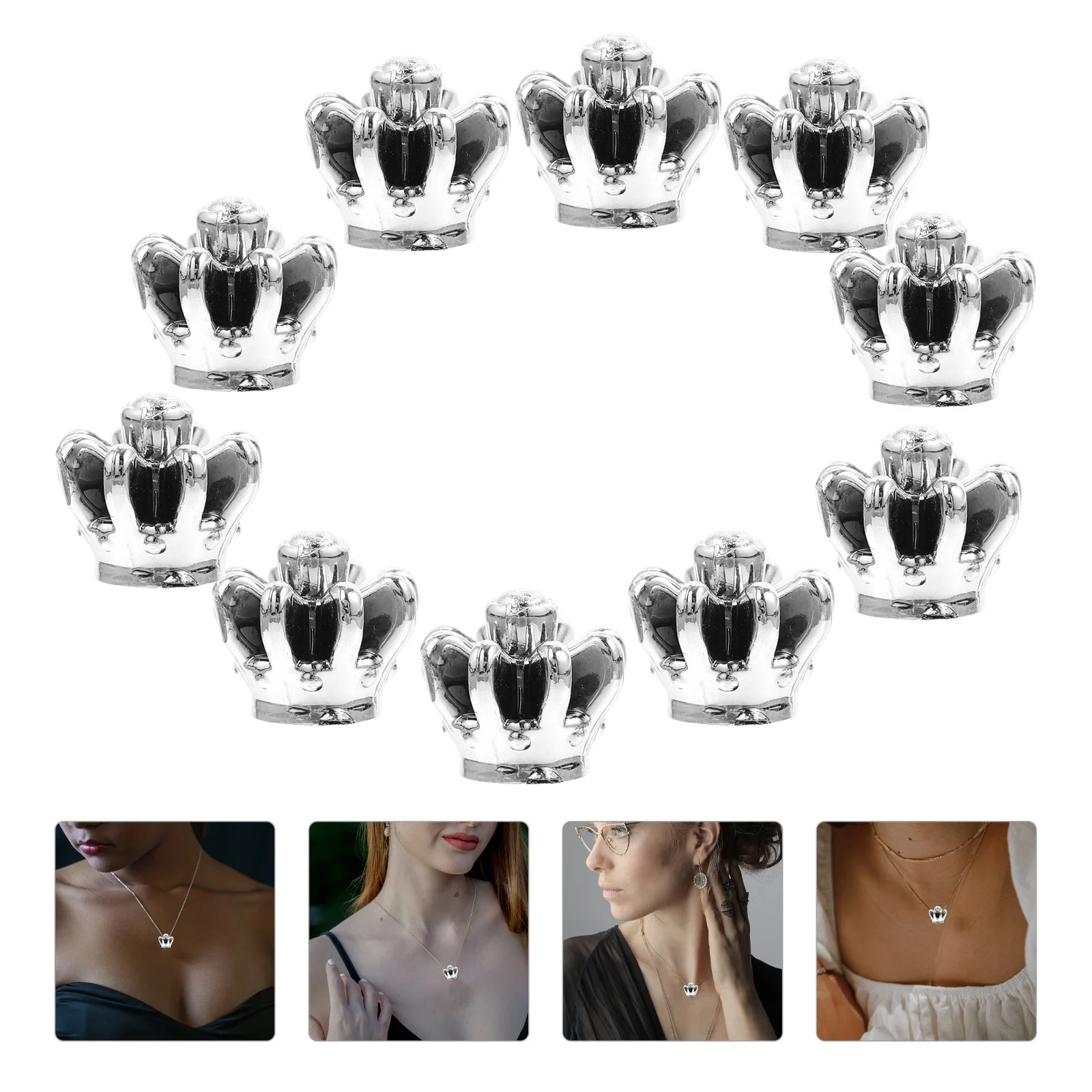 10Pcs Mini Crown Charms Creative Crown Shaped PVC DIY Jewelry Accessories Necklace Pendant Bracelets Crown-Shape Charms
10Pcs Mini Crown Charms Creative Crown Shaped PVC DIY Jewelry Accessories Necklace Pendant Bracelets Crown-Shape Charms