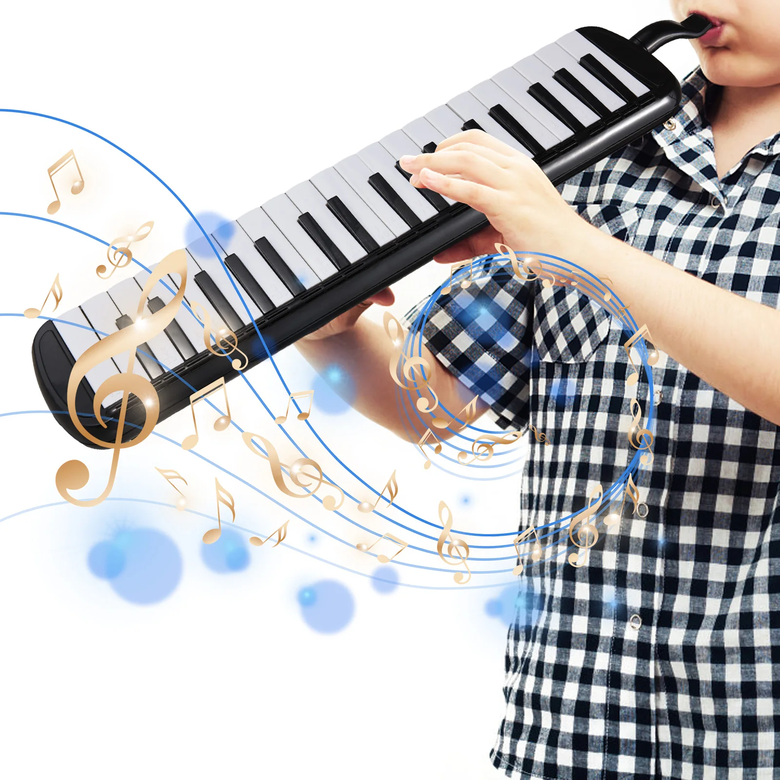 37 Keys Melodica Instrument Melodica Air Piano Keyboard with 2 Soft Blow Pipe 2 Blowing Nozzles Melodica Wind Instruments
37 Keys Melodica Instrument Melodica Air Piano Keyboard with 2 Soft Blow Pipe 2 Blowing Nozzles Melodica Wind Instruments