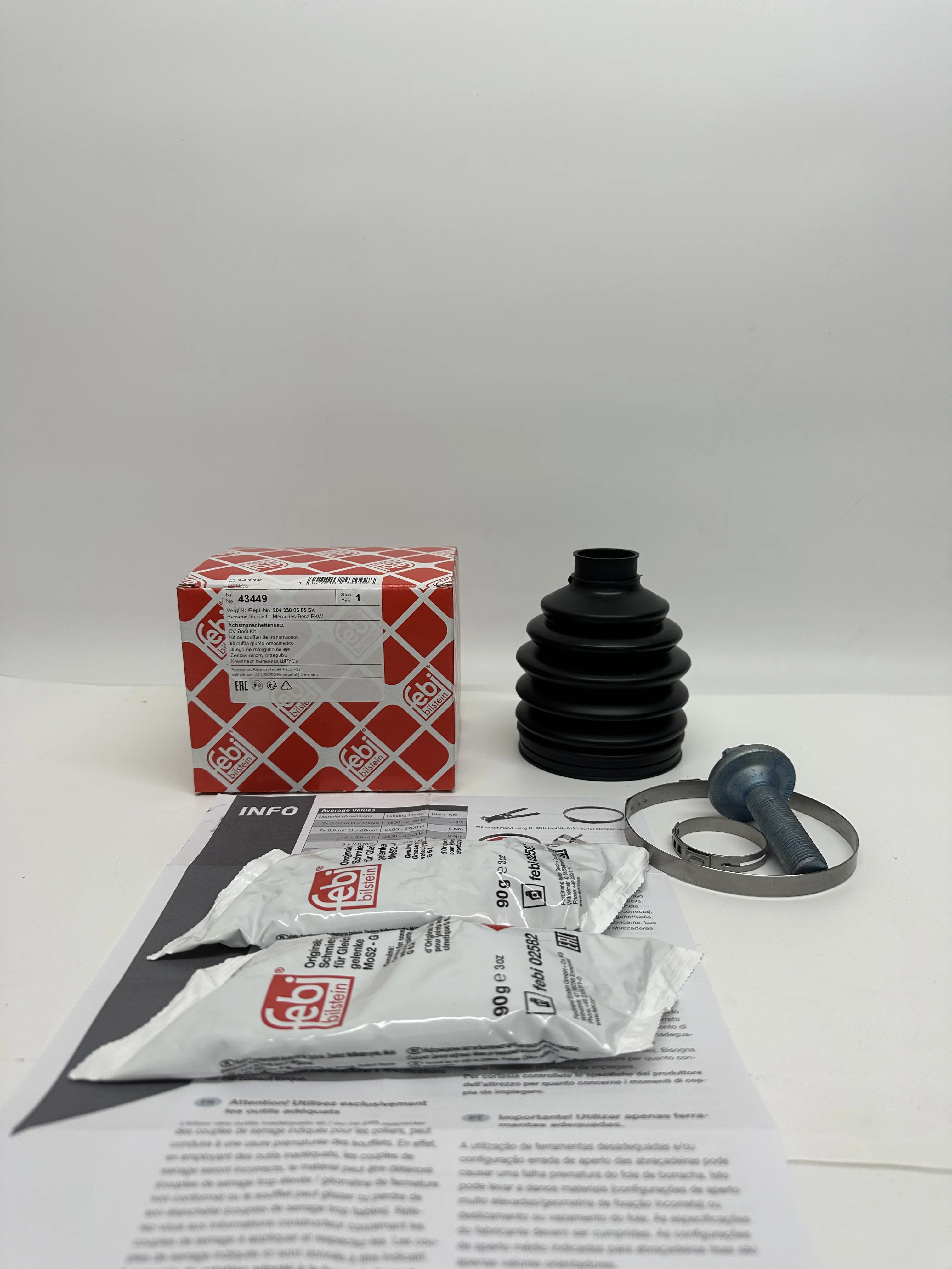 2043300585, 2213300185 are suitable for Mercedes-Benz CLK, W04 S-class W221 half-shaft outer dust covers
2043300585, 2213300185 are suitable for Mercedes-Benz CLK, W04 S-class W221 half-shaft outer dust covers