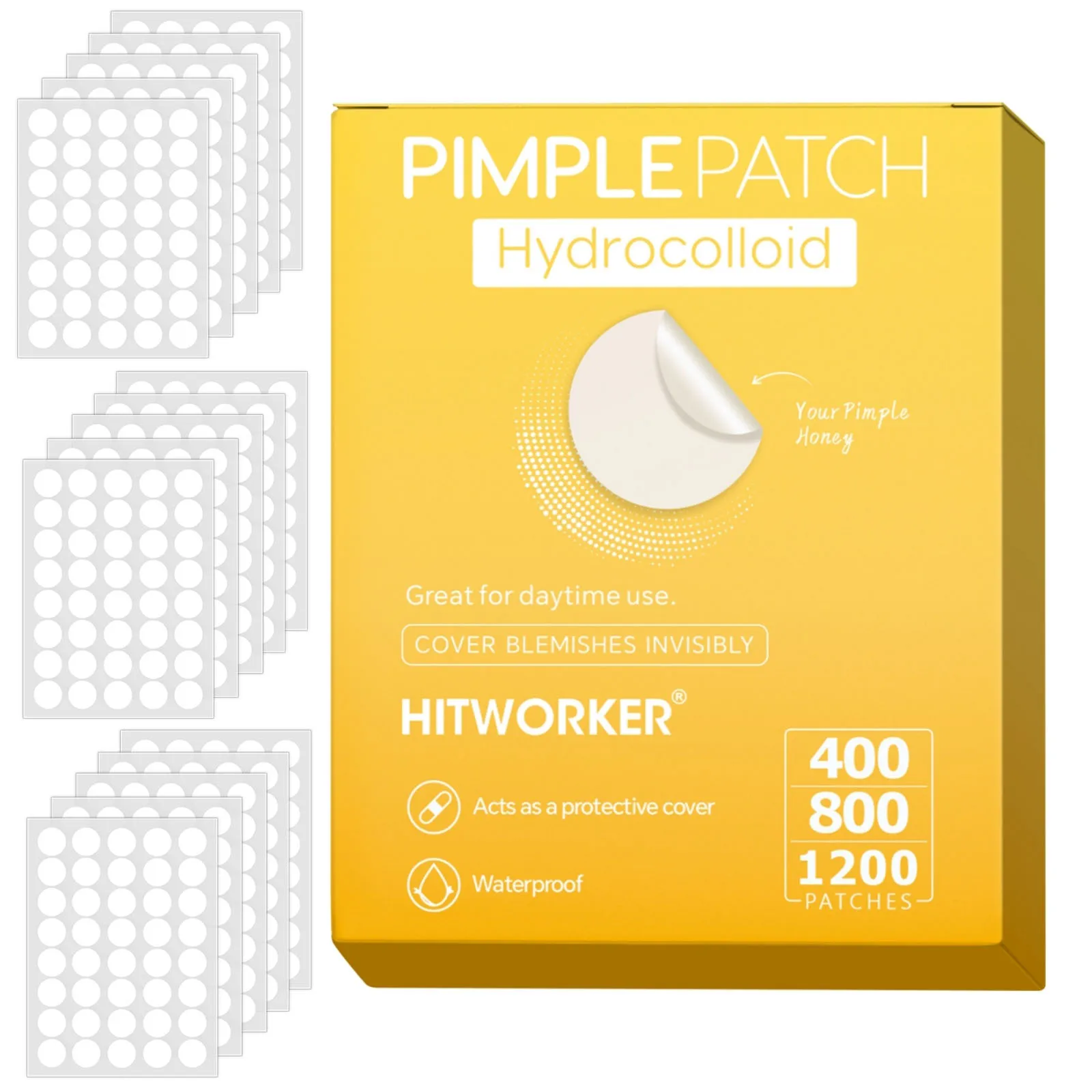 Invisible Waterproof Hydrocolloid Acne Patch for Facial Cleansing Care Essence Tool Accessory Suitable for All Skin Types
Invisible Waterproof Hydrocolloid Acne Patch for Facial Cleansing Care Essence Tool Accessory Suitable for All Skin Types