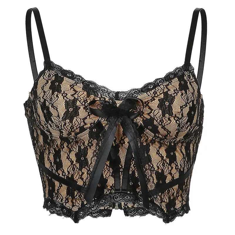 Women's Corset Lace Crop Tops Aesthetic Sexy Sleeveless Short Tank Top Back Zip Slim Camisole Casual Vest Summer Fashion Clothes
Women's Corset Lace Crop Tops Aesthetic Sexy Sleeveless Short Tank Top Back Zip Slim Camisole Casual Vest Summer Fashion Clothes