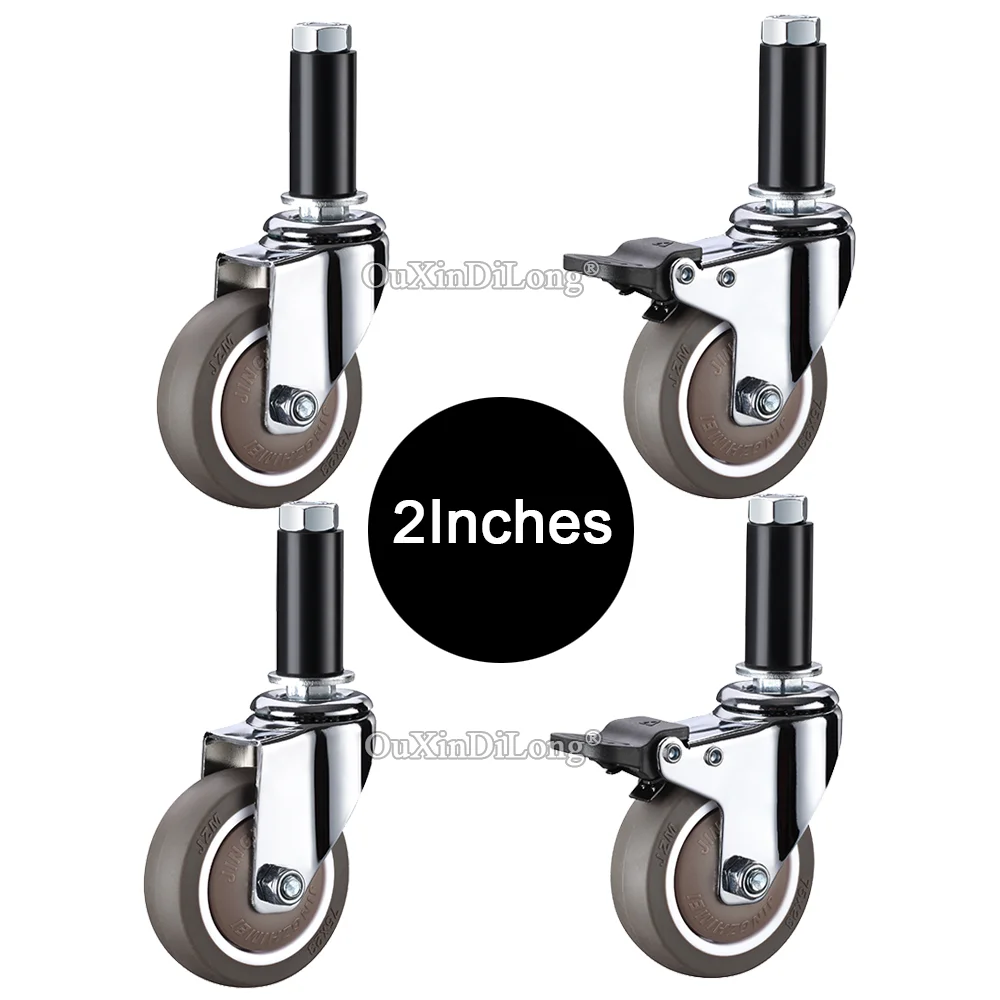 4PCS 2'' Heavy Universal Wheels Expansion Tube Rubber Mute Furniture Castors Industrial Equipment Wheels Runners Load 135KG/4PCS
4PCS 2'' Heavy Universal Wheels Expansion Tube Rubber Mute Furniture Castors Industrial Equipment Wheels Runners Load 135KG/4PCS