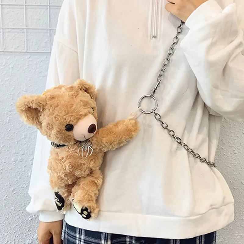 Net red women bear crossbody bag new ins creative chain plush cartoon small shoulder bag girl gift
Net red women bear crossbody bag new ins creative chain plush cartoon small shoulder bag girl gift