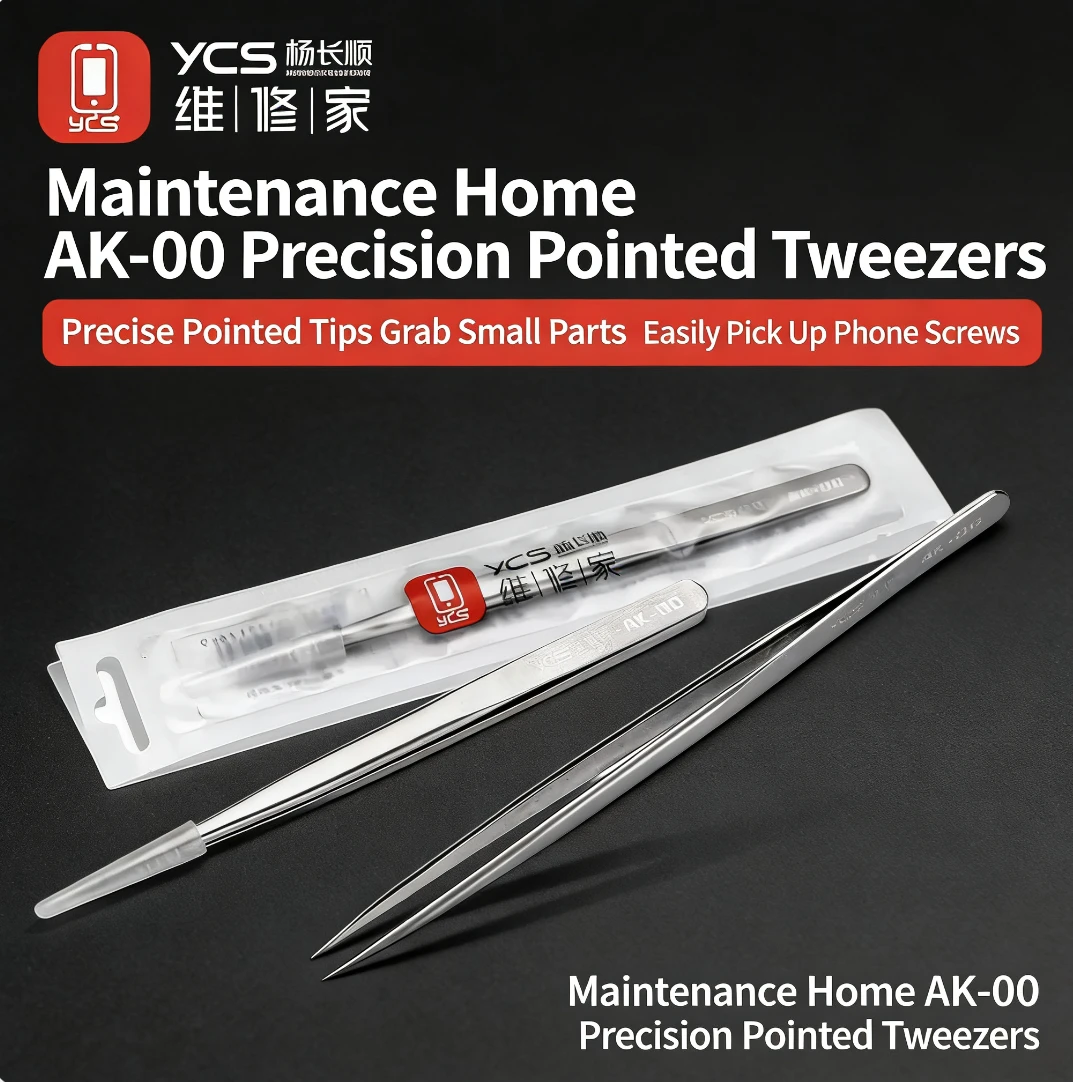 YCS Precision Tweezers Stainless Steel Tweezers Mechanic Industry Tool for Mobile Phones Electronics Repair Soldering Hand Tools
YCS Precision Tweezers Stainless Steel Tweezers Mechanic Industry Tool for Mobile Phones Electronics Repair Soldering Hand Tools