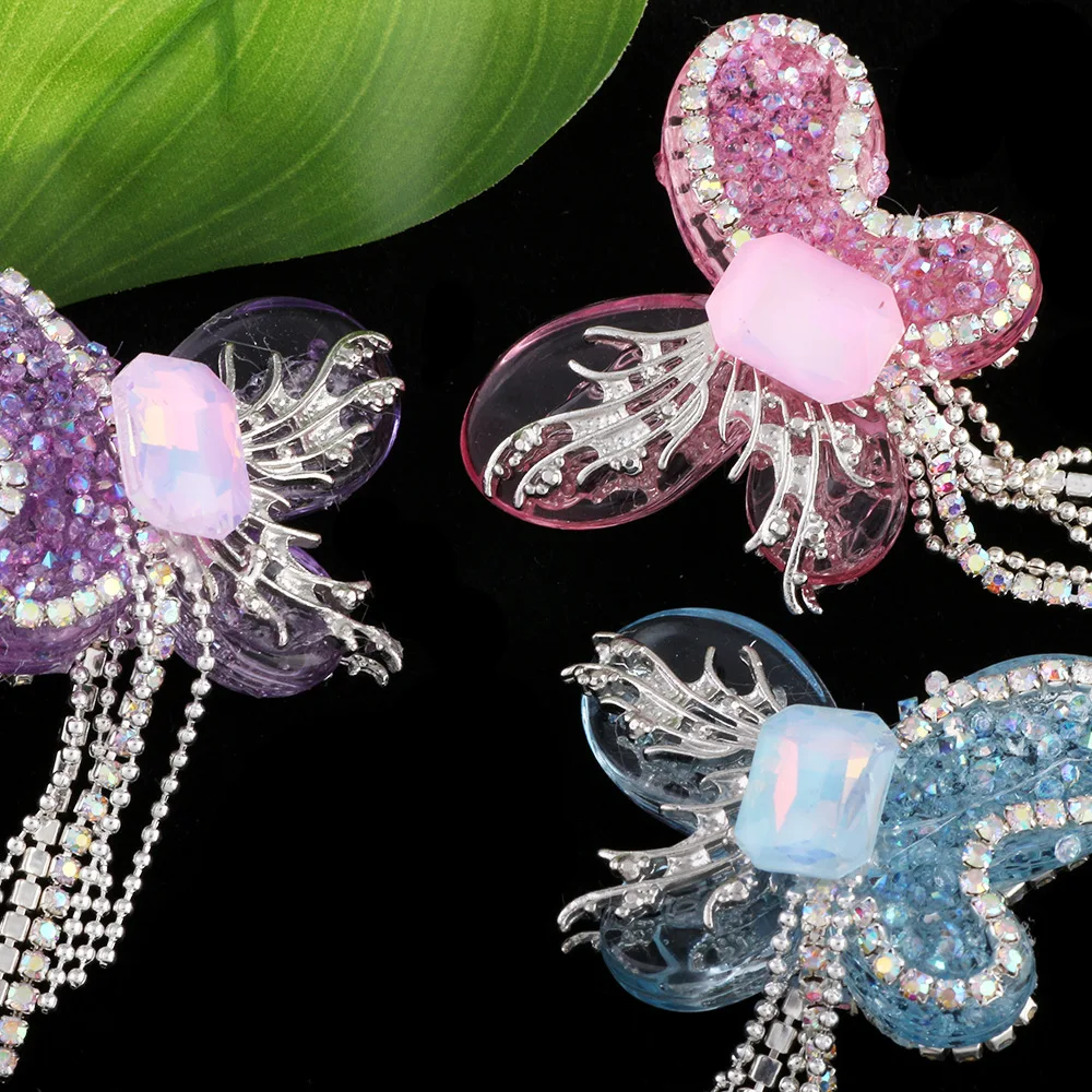 Crystal Rhinestones Chain Decorated Acrylic Butterfly Jewelry Beads Fit Fashion Bracelet Necklace Earring Pen DIY 10pcs 45*35mm
Crystal Rhinestones Chain Decorated Acrylic Butterfly Jewelry Beads Fit Fashion Bracelet Necklace Earring Pen DIY 10pcs 45*35mm