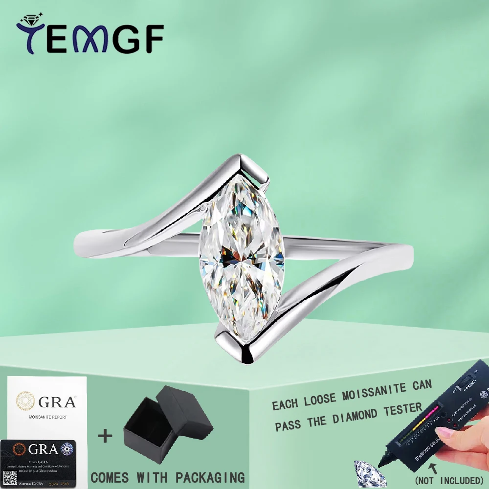 TEMGF S925 Серебряное кольцо 5*10 мм с муассанитом огранки маркизы, позолоченное 18 К для женщин, уникальные модные элегантные ювелирные изделия
TEMGF S925 Серебряное кольцо 5*10 мм с муассанитом огранки маркизы, позолоченное 18 К для женщин, уникальные модные элегантные ювелирные изделия