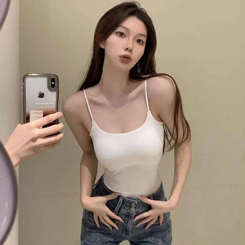 Pure Color Vest Top with Chest Pad Women's Underwear Tank Top Slimming Svel Base irt Wrap Chest Strapl Bra
Pure Color Vest Top with Chest Pad Women's Underwear Tank Top Slimming Svel Base irt Wrap Chest Strapl Bra