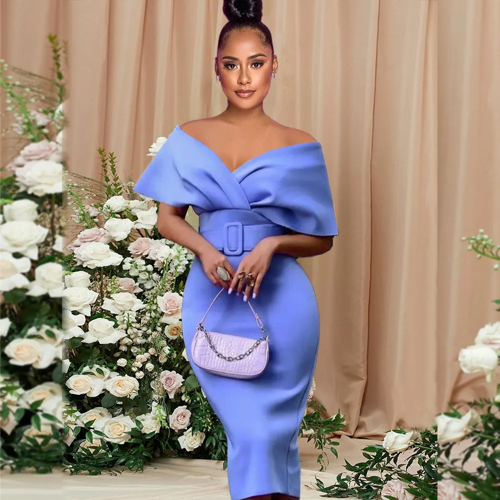 Fashion Women Elegant Off Shoulder Pleat Short Sleeves Midi Long Dress Party Gowns
Fashion Women Elegant Off Shoulder Pleat Short Sleeves Midi Long Dress Party Gowns