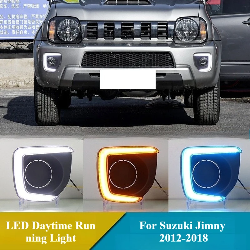 For Suzuki Jimny 2012-2018 2Pcs Car LED Daytime Running Light 12V DRL Front Bumper Fog Lamp with Dynamic Turn Signal Daylight
For Suzuki Jimny 2012-2018 2Pcs Car LED Daytime Running Light 12V DRL Front Bumper Fog Lamp with Dynamic Turn Signal Daylight