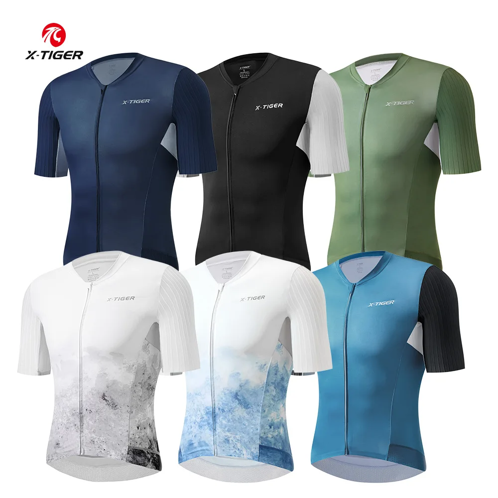 X-TIGER Summer Cycling Jersey Sports Breathable Short Shirt Slim Cycling Jersey Racing Jersey Casual Shirt Zip Short Sleeve
X-TIGER Summer Cycling Jersey Sports Breathable Short Shirt Slim Cycling Jersey Racing Jersey Casual Shirt Zip Short Sleeve