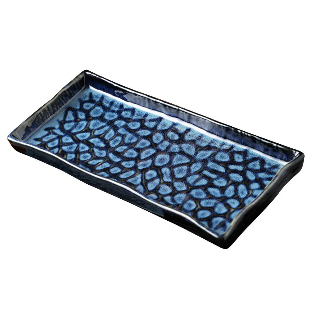 12-дюймовая прямоугольная керамическая тарелка с рельефным узором, стильная сервировочная тарелка для суши, фруктов, пасты, закусок, соусов, для дома и ресторана
12-дюймовая прямоугольная керамическая тарелка с рельефным узором, стильная сервировочная тарелка для суши, фруктов, пасты, закусок, соусов, для дома и ресторана