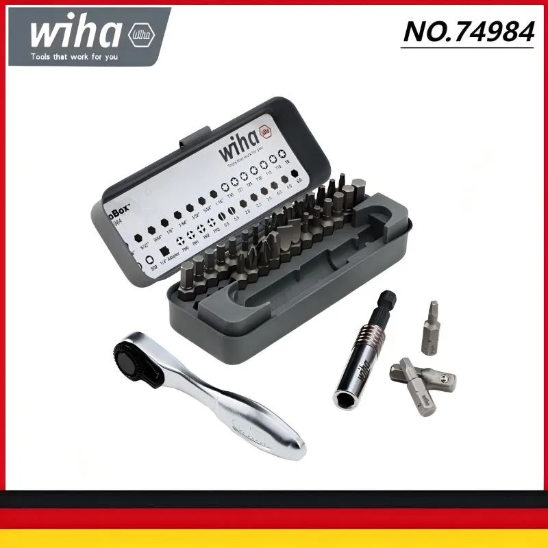 WIHA 74984 Набор сверл GoBox, 32 шт., мини-трещотка, отвертки, универсальный, импортный ремонтный комплект
WIHA 74984 Набор сверл GoBox, 32 шт., мини-трещотка, отвертки, универсальный, импортный ремонтный комплект