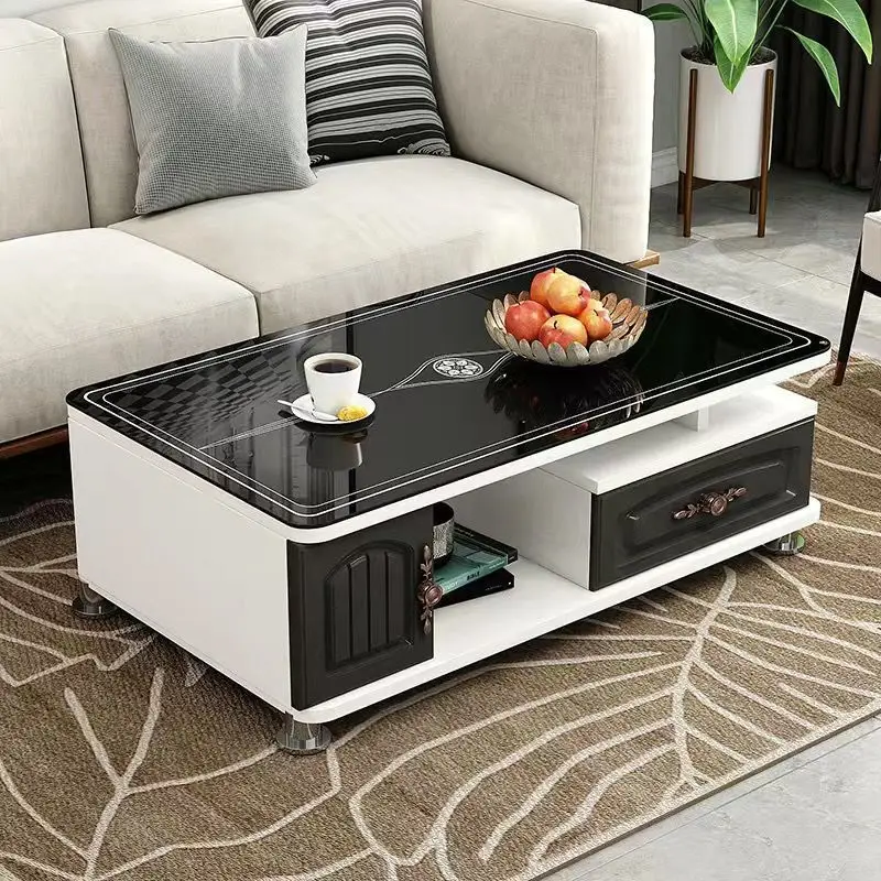 European tempered glass coffee table modern simple living room TV cabinet combination table tea table small apartment
European tempered glass coffee table modern simple living room TV cabinet combination table tea table small apartment
