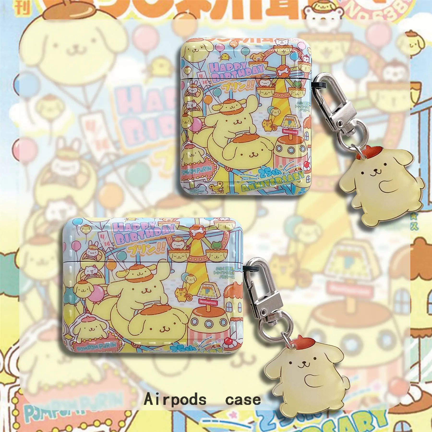 Cute PomPomPurin with 3D Pendant Silicone Cases For Airpods 1 2 3 Protective Wireless Earphone Charging Cover For Airpods Pro 2
Cute PomPomPurin with 3D Pendant Silicone Cases For Airpods 1 2 3 Protective Wireless Earphone Charging Cover For Airpods Pro 2