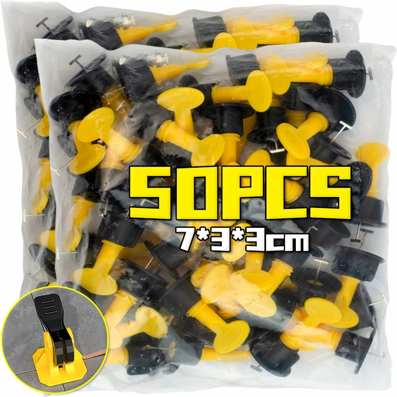 10/50pcs Floor Tile Leveling Spacers Clips Ceramic Leveler Adjuster for Tile Laying Fixing Flat Ceramic Wall Construction Tools
10/50pcs Floor Tile Leveling Spacers Clips Ceramic Leveler Adjuster for Tile Laying Fixing Flat Ceramic Wall Construction Tools