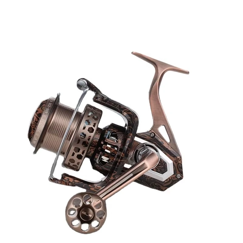 Rotating fishing reel, long-distance throwing, all-metal seawater resistant 4 bearings
Rotating fishing reel, long-distance throwing, all-metal seawater resistant 4 bearings