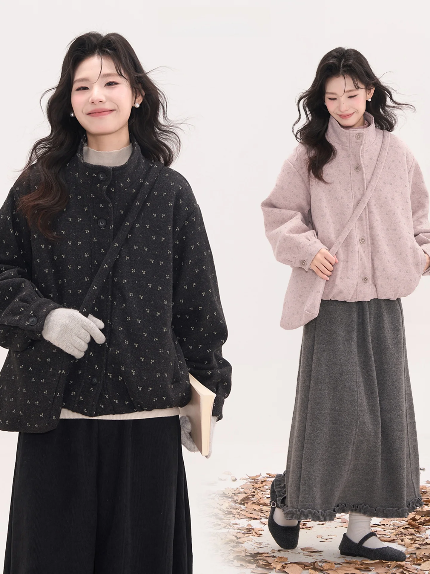 Теплое шерстяное пальто с цветочным принтом для женщин, утепленная зимняя хлопковая куртка, свободный крой, длинный рукав, с цветочным узором "Поле цветов"
Теплое шерстяное пальто с цветочным принтом для женщин, утепленная зимняя хлопковая куртка, свободный крой, длинный рукав, с цветочным узором "Поле цветов"