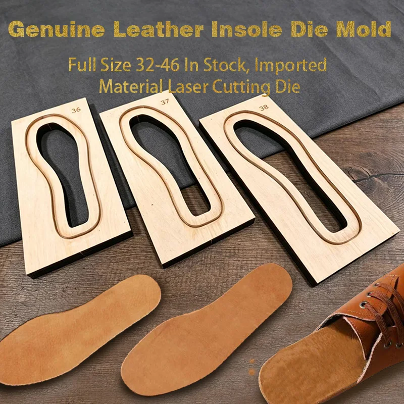 Full Size 32-46 Shoe Insoles Leather Knife Mold Imported Board LaserOpening Mold Solid Wood Knife Mold Self-Made Cowhide Shoe In
Full Size 32-46 Shoe Insoles Leather Knife Mold Imported Board LaserOpening Mold Solid Wood Knife Mold Self-Made Cowhide Shoe In
