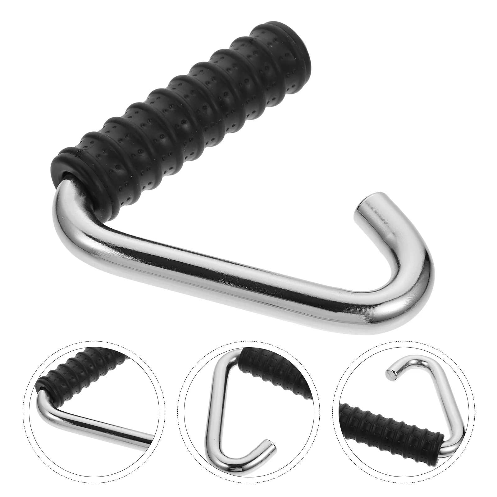 Hook Handle Exercising Triceps Trainer Tie Attachment Rubberized Pull Down Bar
Hook Handle Exercising Triceps Trainer Tie Attachment Rubberized Pull Down Bar
