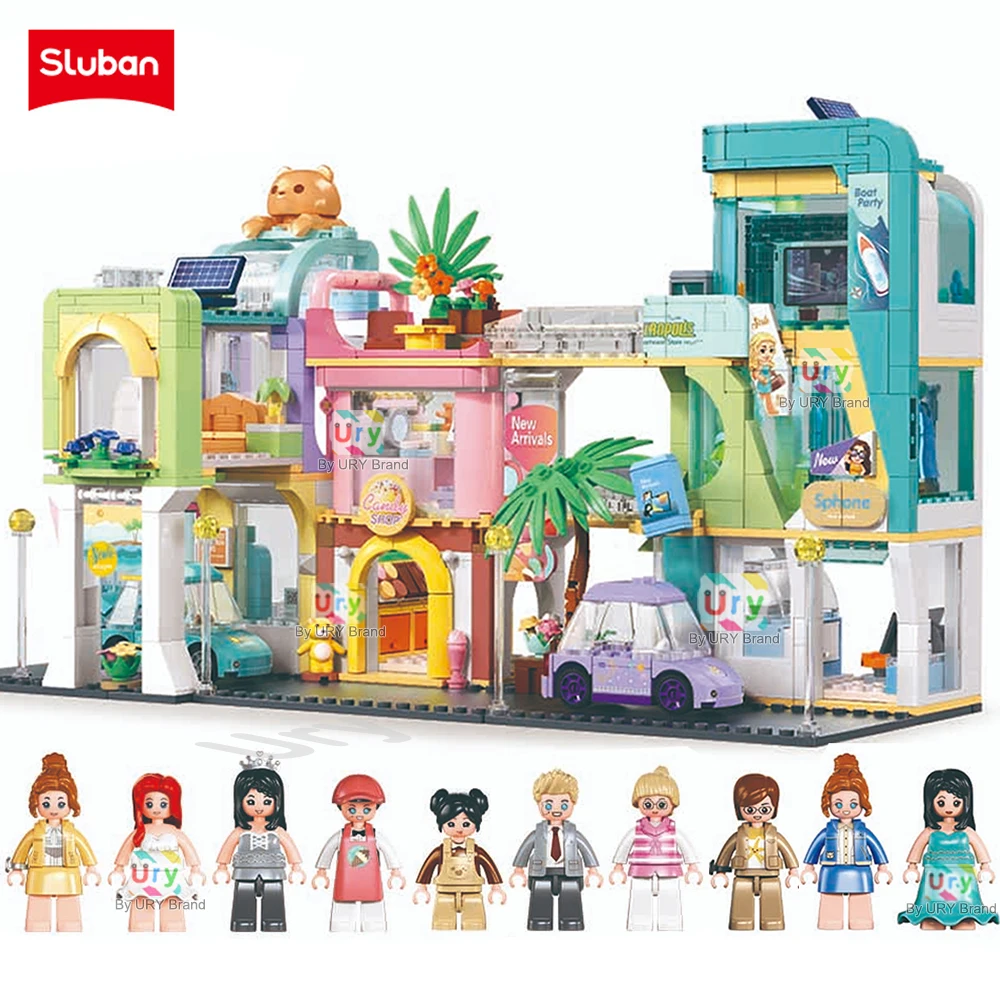 Sluban Friends House City The Crown Hotel Department Store New Energy Vehicle 4S Store Building Blocks Set DIY Toy for Girl Gift
Sluban Friends House City The Crown Hotel Department Store New Energy Vehicle 4S Store Building Blocks Set DIY Toy for Girl Gift