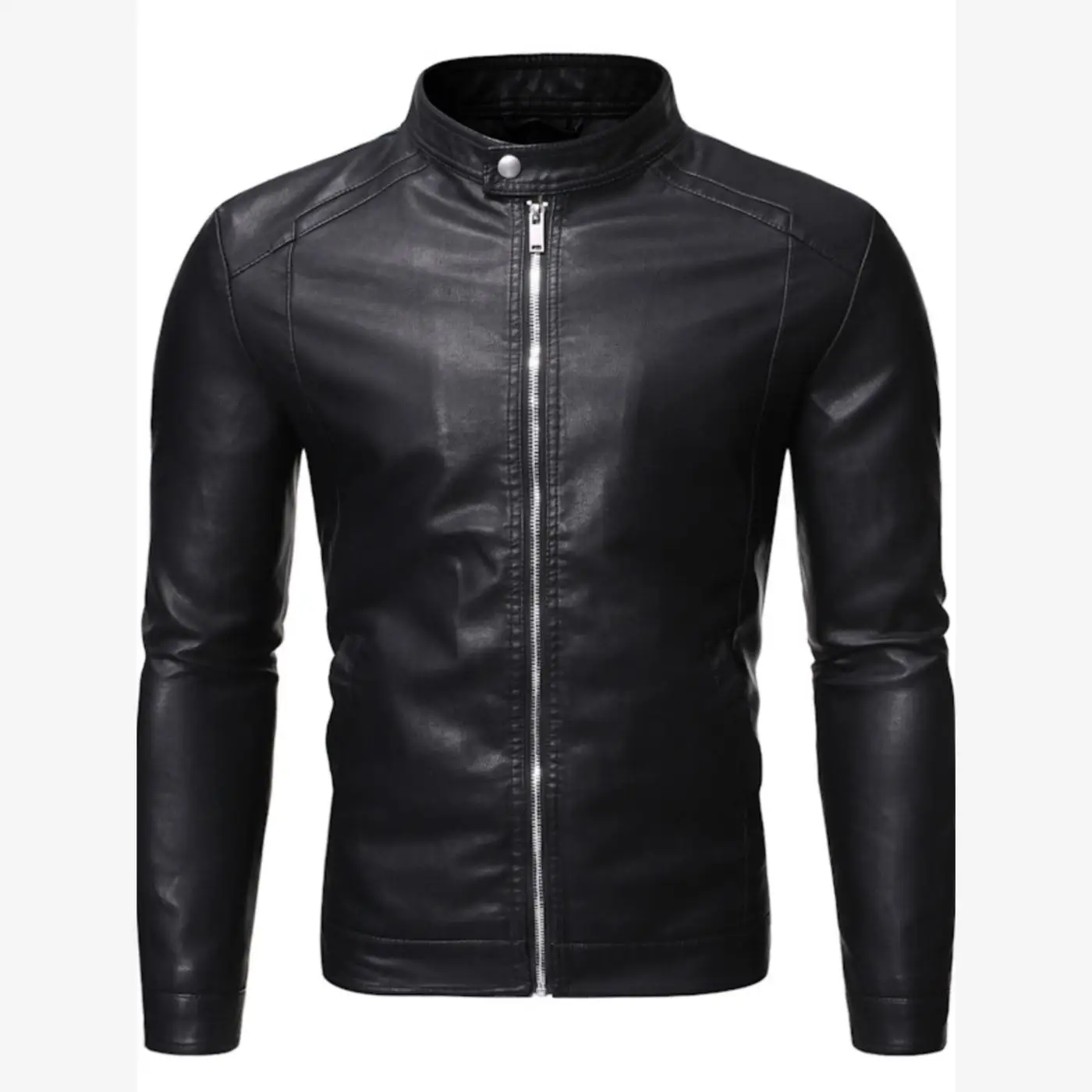 Мужская утепленная байкерская куртка из искусственной кожи с воротником-стойкой, теплая, осенняя, новая, повседневная, модная верхняя одежда
Мужская утепленная байкерская куртка из искусственной кожи с воротником-стойкой, теплая, осенняя, новая, повседневная, модная верхняя одежда