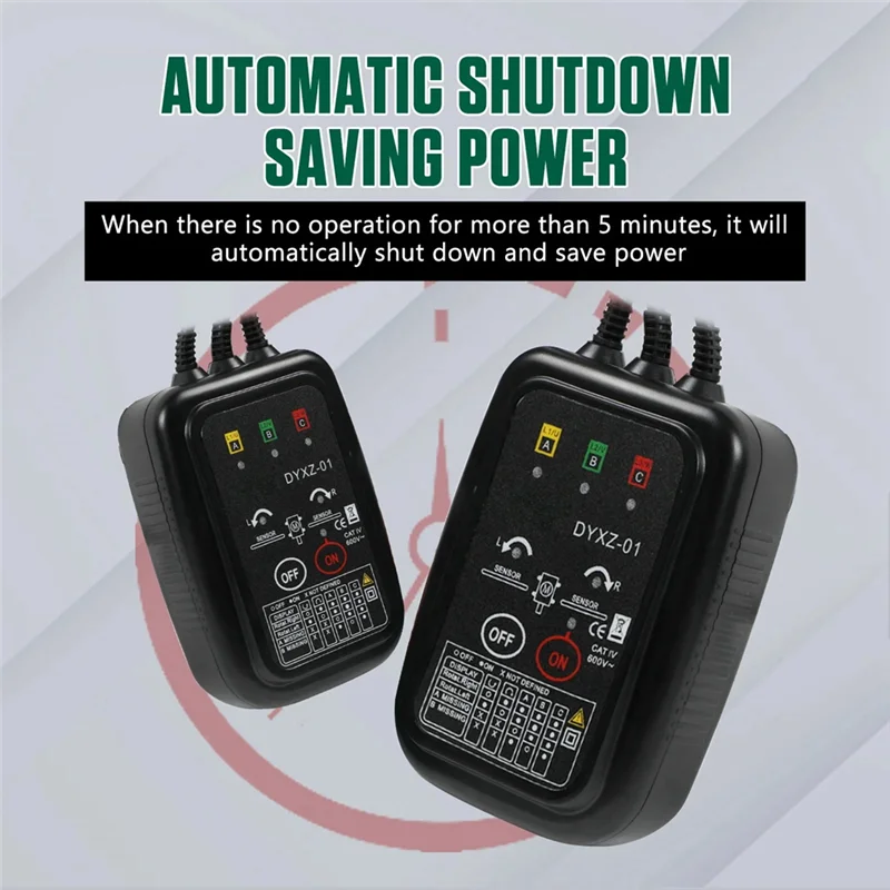 A26F-New DYXZ-01 Voltage Indicator Tester/ Non-Contact Phase Sequence Detector Detector Meter LED Display 3 Phase Tester
A26F-New DYXZ-01 Voltage Indicator Tester/ Non-Contact Phase Sequence Detector Detector Meter LED Display 3 Phase Tester