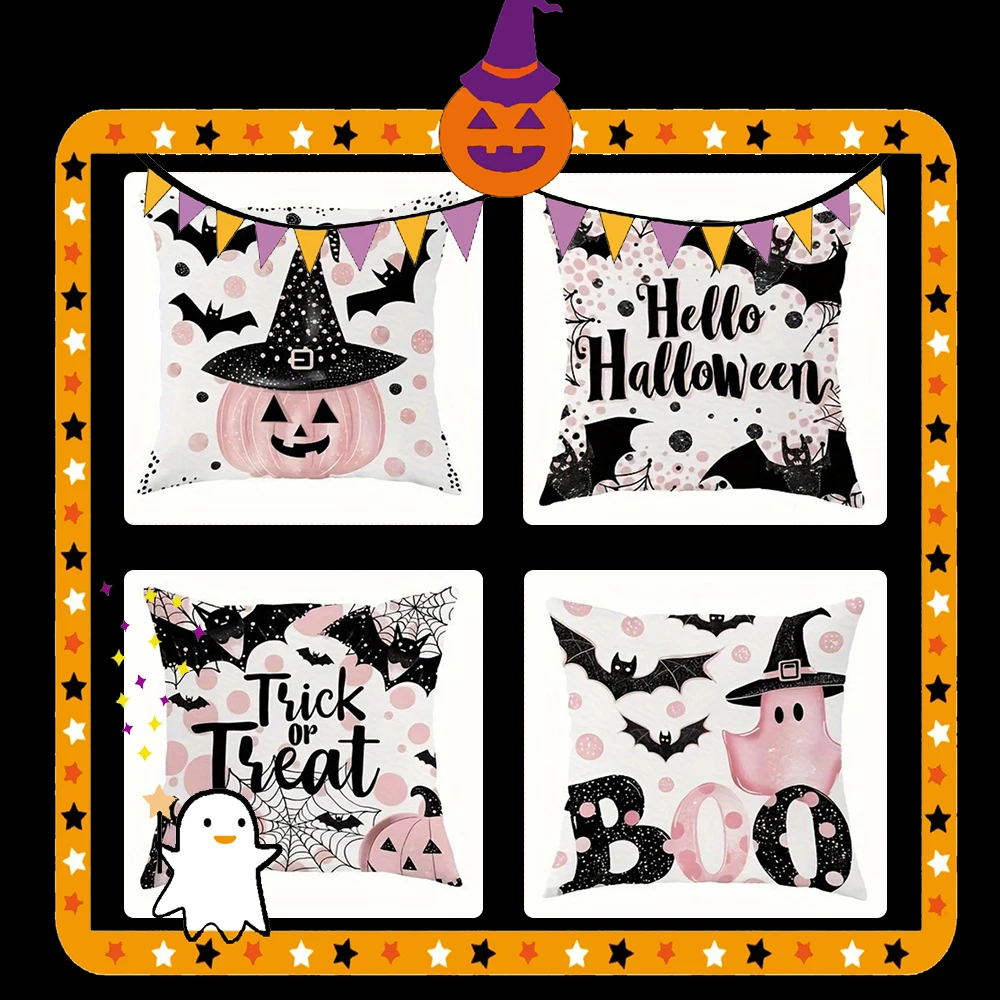 Pumpkin with Witch Hat Halloween PillowcaseSuitable for sofa car bedroom decorative cushion cover pillow cover
Pumpkin with Witch Hat Halloween PillowcaseSuitable for sofa car bedroom decorative cushion cover pillow cover