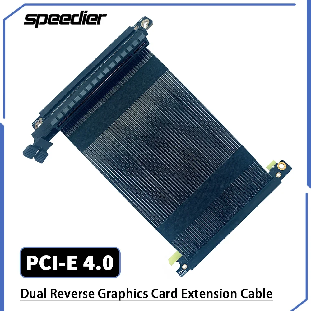 Двойной обратный кабель Pci Express 4 0 Riser X16 Удлинитель PCIE 4.0 X16, гибкий удлинительный кабель графического процессора PCI-E для ITX A4
Двойной обратный кабель Pci Express 4 0 Riser X16 Удлинитель PCIE 4.0 X16, гибкий удлинительный кабель графического процессора PCI-E для ITX A4