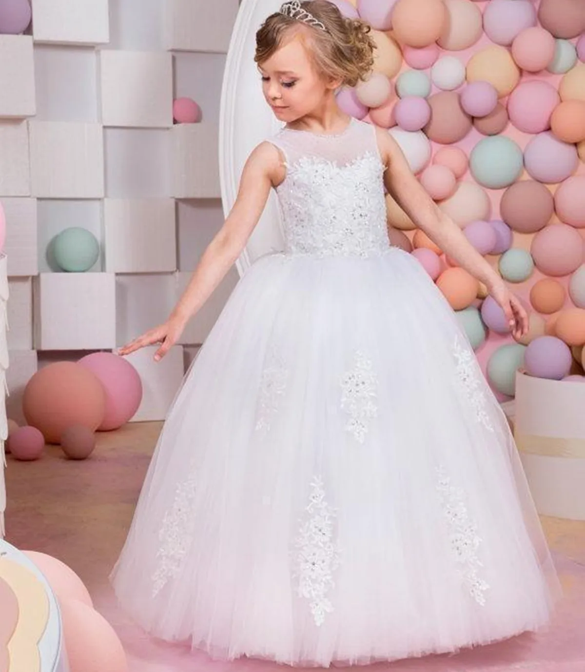 Lace Appliques Short Sleeves 2023 First Communion Dresses Kids Pageant Dresses Flower Girl Dresses
Lace Appliques Short Sleeves 2023 First Communion Dresses Kids Pageant Dresses Flower Girl Dresses