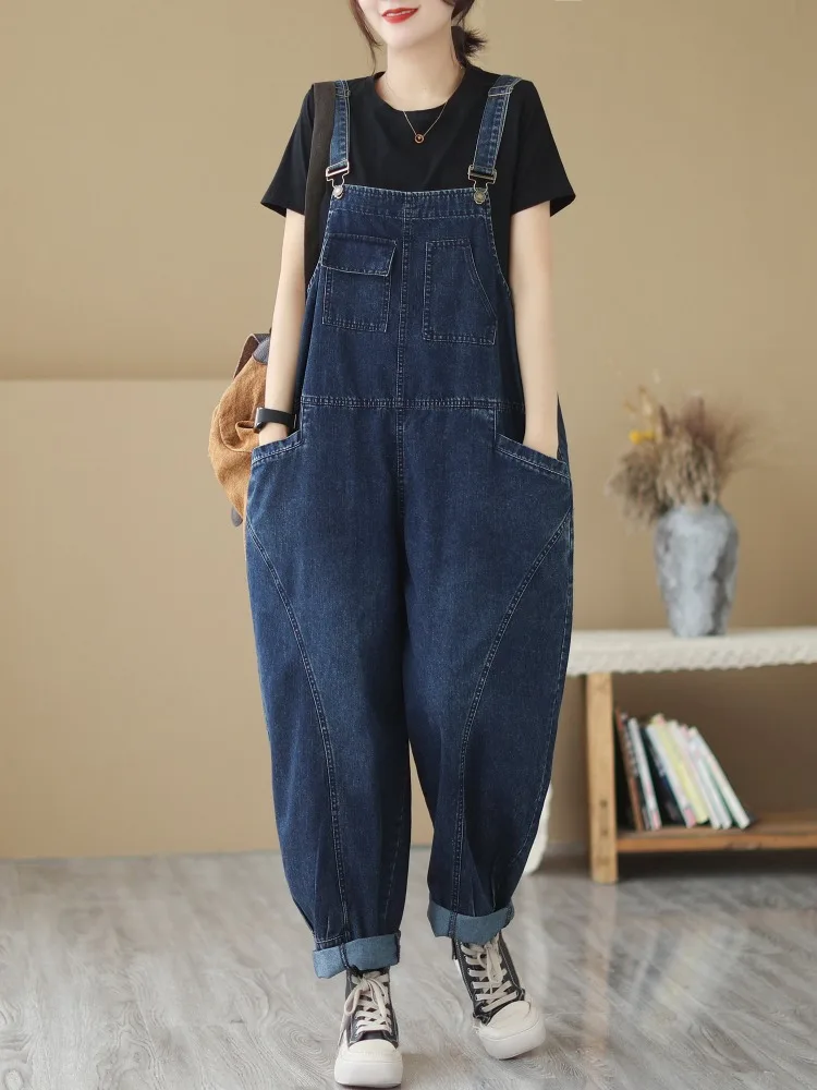 Summer New plus Size High Waist Slimming Denim Casual Overalls Artistic Loose Women's Clothing Wide Leg Jumpsuits
Summer New plus Size High Waist Slimming Denim Casual Overalls Artistic Loose Women's Clothing Wide Leg Jumpsuits