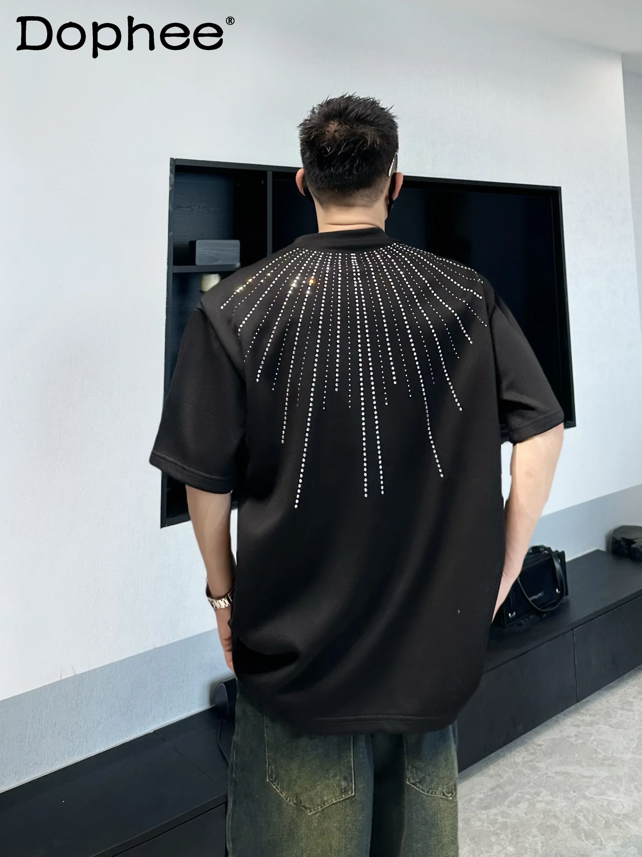 2025 Summer New Starry Heavy Embellished Round Neck Short Sleeve Loose Casual Versatile Youth Trendy T-Shirt for Men
2025 Summer New Starry Heavy Embellished Round Neck Short Sleeve Loose Casual Versatile Youth Trendy T-Shirt for Men