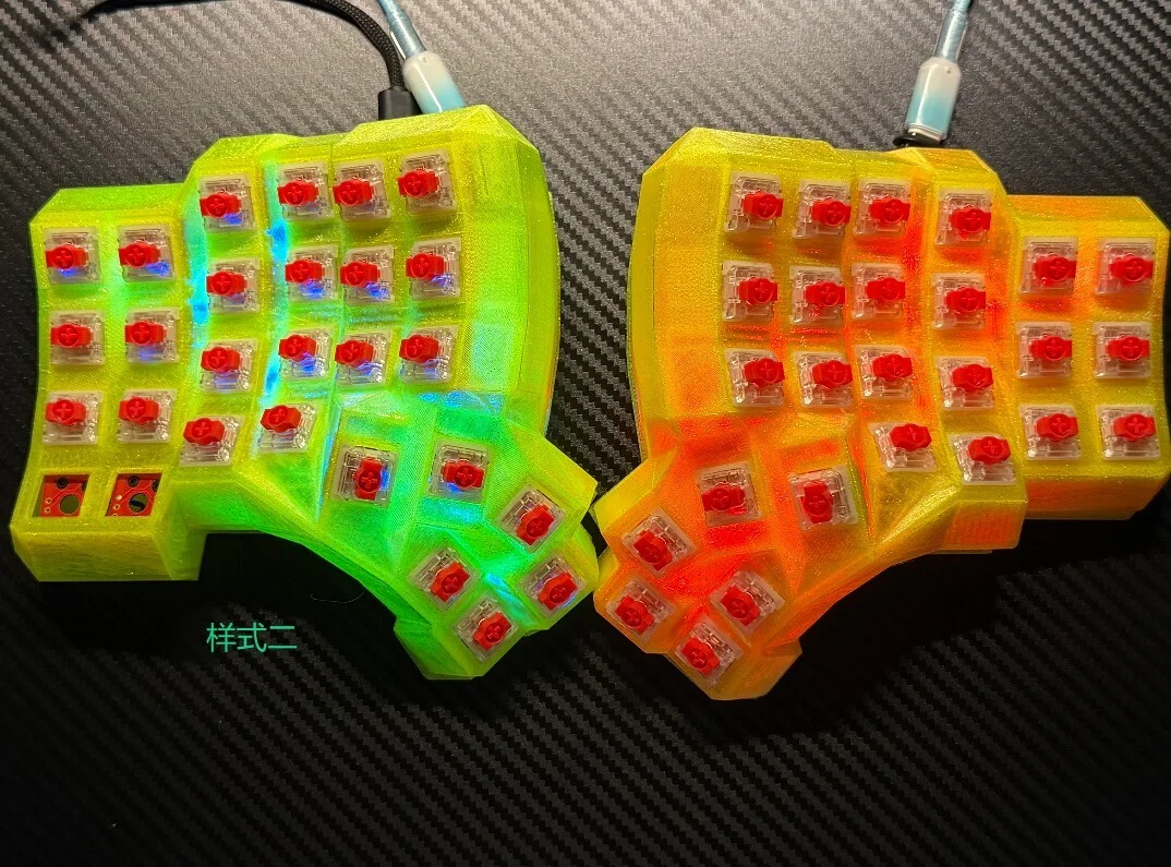 Choc Switch Dactyl Manuform Split Keyboard Low Profile Choc V1/V2/Gateron/Cherry MX Switch Wired Curved RGB Hotswap GameKeyboard
Choc Switch Dactyl Manuform Split Keyboard Low Profile Choc V1/V2/Gateron/Cherry MX Switch Wired Curved RGB Hotswap GameKeyboard