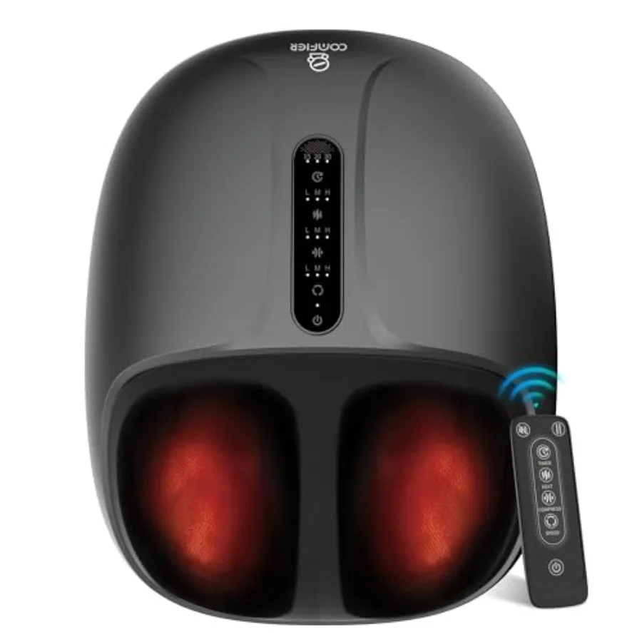 Большой электрический массажер для ног Шиацу с подогревом до 15-ти градусов для облегчения плантарного фасциита и невропатии, грелка для ног, подарок
Большой электрический массажер для ног Шиацу с подогревом до 15-ти градусов для облегчения плантарного фасциита и невропатии, грелка для ног, подарок