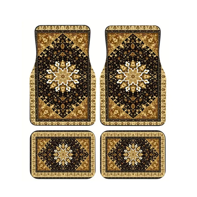 Vintage Persian Black Gold Car Floor Mats 4pcs Luxury Oriental Style Universal Auto Foot Mats Non-slip Anti-dirt Durable Carpet
Vintage Persian Black Gold Car Floor Mats 4pcs Luxury Oriental Style Universal Auto Foot Mats Non-slip Anti-dirt Durable Carpet
