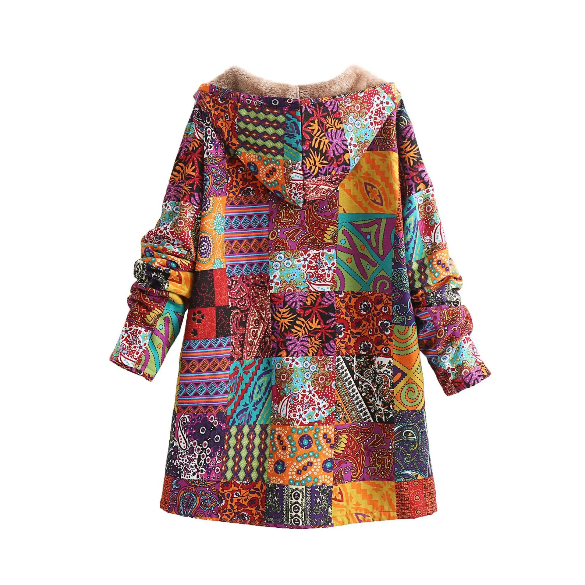 Women's Cotton Linen Printed Hooded Sweatirt Long Sve Winter Coat Polyester Fiber Casual Comfortable Ladies Jaet
Women's Cotton Linen Printed Hooded Sweatirt Long Sve Winter Coat Polyester Fiber Casual Comfortable Ladies Jaet