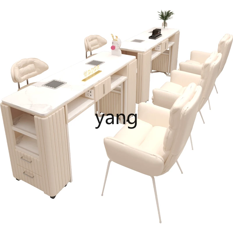 LH Internet celebrity gold manicure table and chair set simple modern marble double layer
LH Internet celebrity gold manicure table and chair set simple modern marble double layer