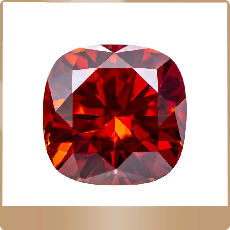 Moissanite Stone Cushion Cut Garnet Color Lab Grow Diamond for Charms Woman Jewelry Rings Earrings Making with GRA Certificate
Moissanite Stone Cushion Cut Garnet Color Lab Grow Diamond for Charms Woman Jewelry Rings Earrings Making with GRA Certificate