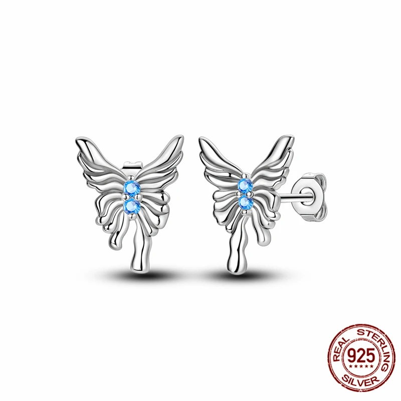 Original Designer 925 Sterling Silver Elegant Ewelry Fashion Liquid Metal Wind Butterfly Earrings for Woman Wedding Party Gift
Original Designer 925 Sterling Silver Elegant Ewelry Fashion Liquid Metal Wind Butterfly Earrings for Woman Wedding Party Gift