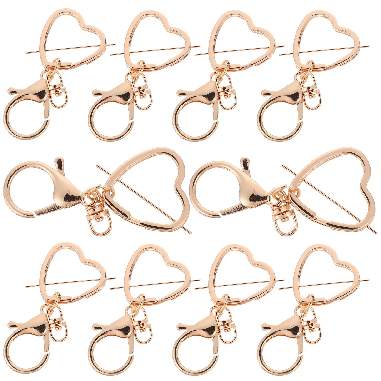 10 Pcs Lobster Clasp Pendant Car Key Decoration Keychain Bag Small Affordable Heart Keychains Metal Love Shape
10 Pcs Lobster Clasp Pendant Car Key Decoration Keychain Bag Small Affordable Heart Keychains Metal Love Shape