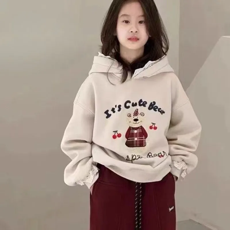 Hooded Thickened Fleece Sweatshirt for Girls, 2025 New Autumn Winter Kids Cartoon Design Thickened Hoodie, Warm Toddler Girls
Hooded Thickened Fleece Sweatshirt for Girls, 2025 New Autumn Winter Kids Cartoon Design Thickened Hoodie, Warm Toddler Girls