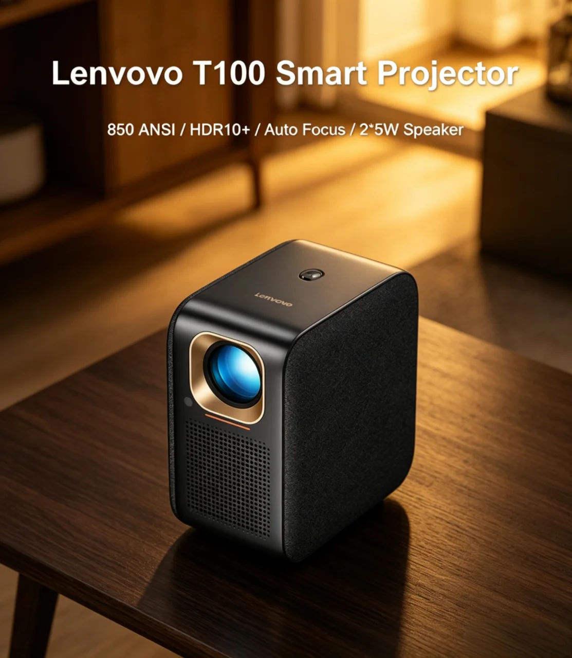 Lenovo T100 Intelligent Projector 850ANSI 1080P Native Image Quality Auto Focus Multi Mode Projection Smart Home Cinema
Lenovo T100 Intelligent Projector 850ANSI 1080P Native Image Quality Auto Focus Multi Mode Projection Smart Home Cinema